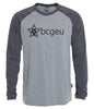 Men's raglan long sleeve T-shirt (BCGEU fist logo)