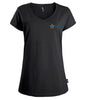 Women's V-neck T-shirt (BCGEU fist logo)