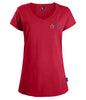 Women's V-neck T-shirt (BCGEU fist logo)