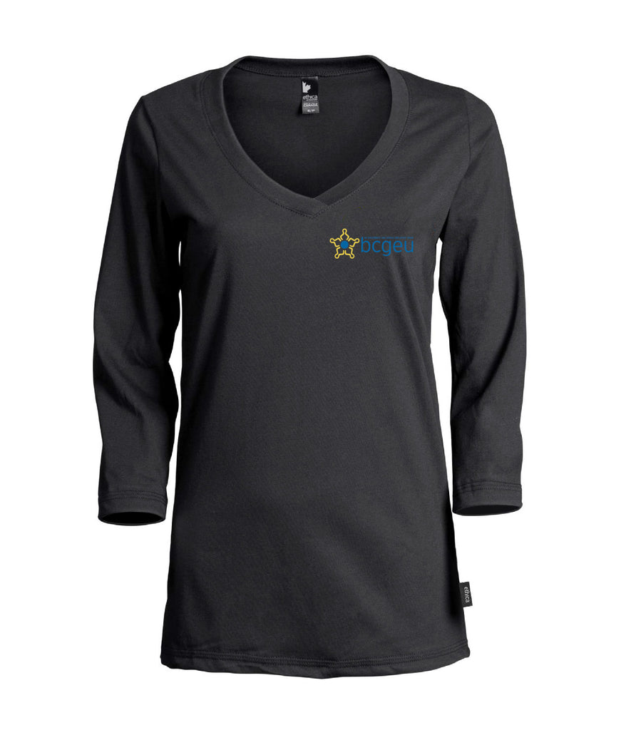 Women’s V-neck ¾ sleeve T-Shirt